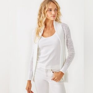 NWT Lilly Pulitzer White Amalie Cardigan - Large
